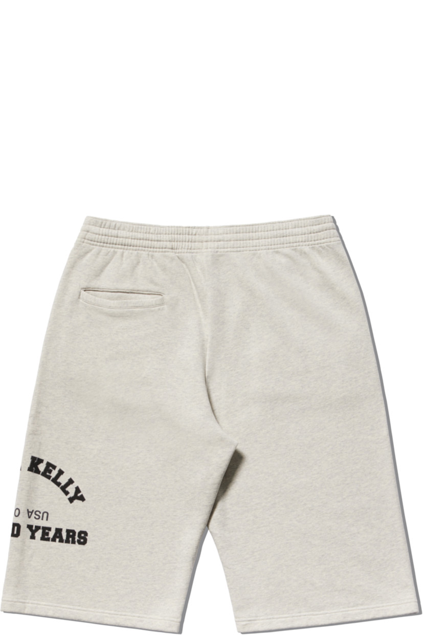 Cotton French terry shorts.

· Elasticized waistband
· Three-pocket styling
· Logo printed at outseam

Supplier color: Light Heather Grey