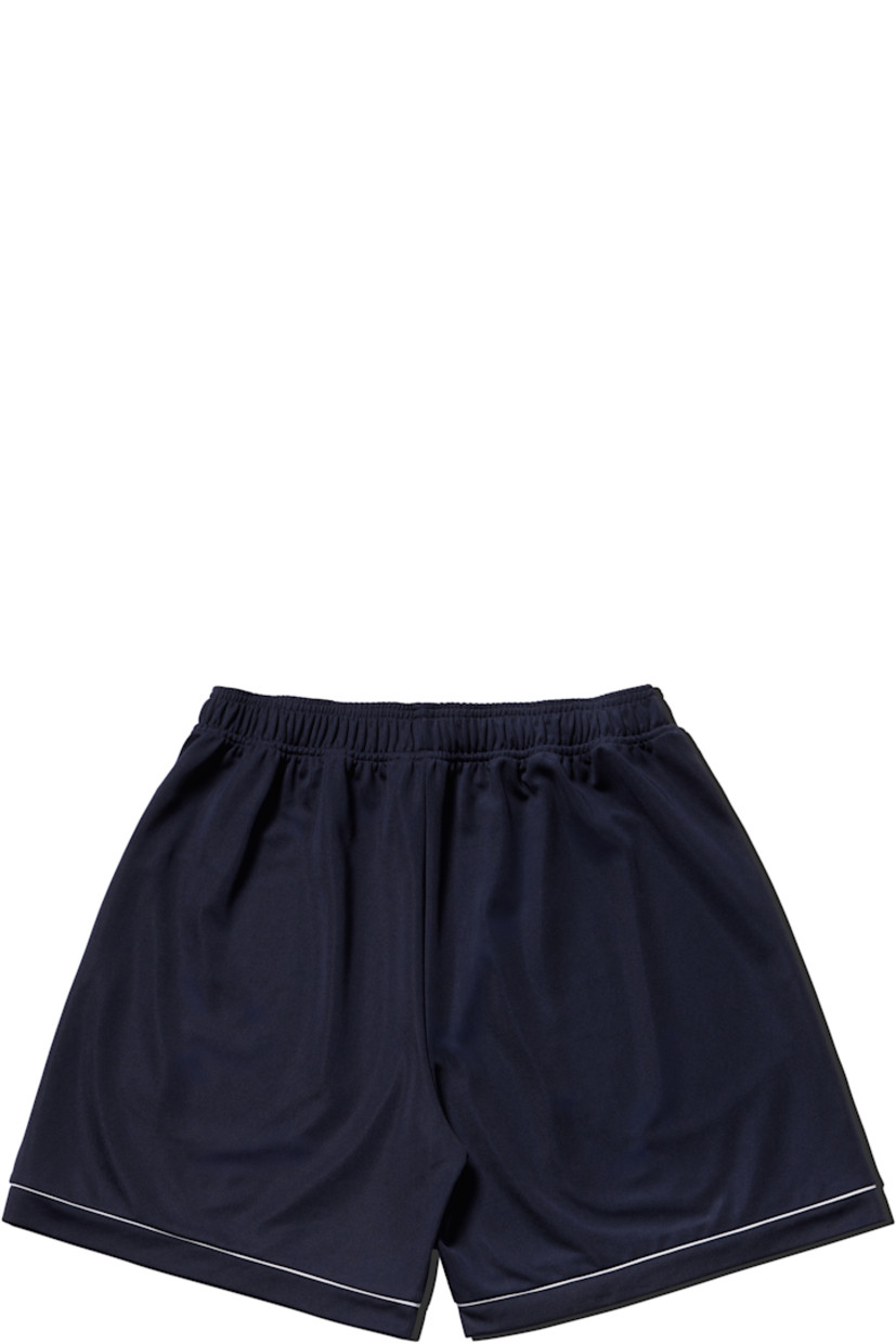 Stretch technical jersey shorts.

· Elasticized waistband
· Logos embroidered at front
· Piping in white at cuffs

Supplier color: Navy/Blue