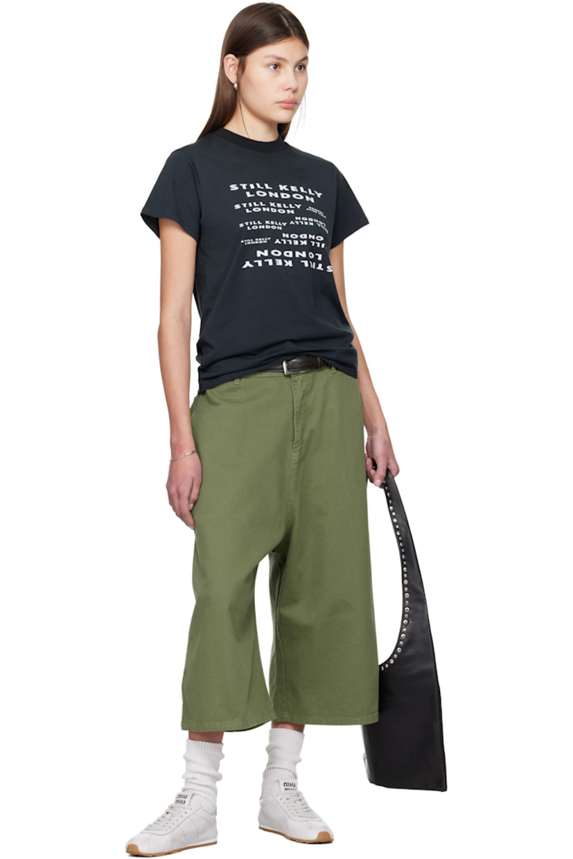 Cotton jersey T-shirt.

· Rib-knit crewneck
· Logos printed at front

Supplier color: Pirate Black