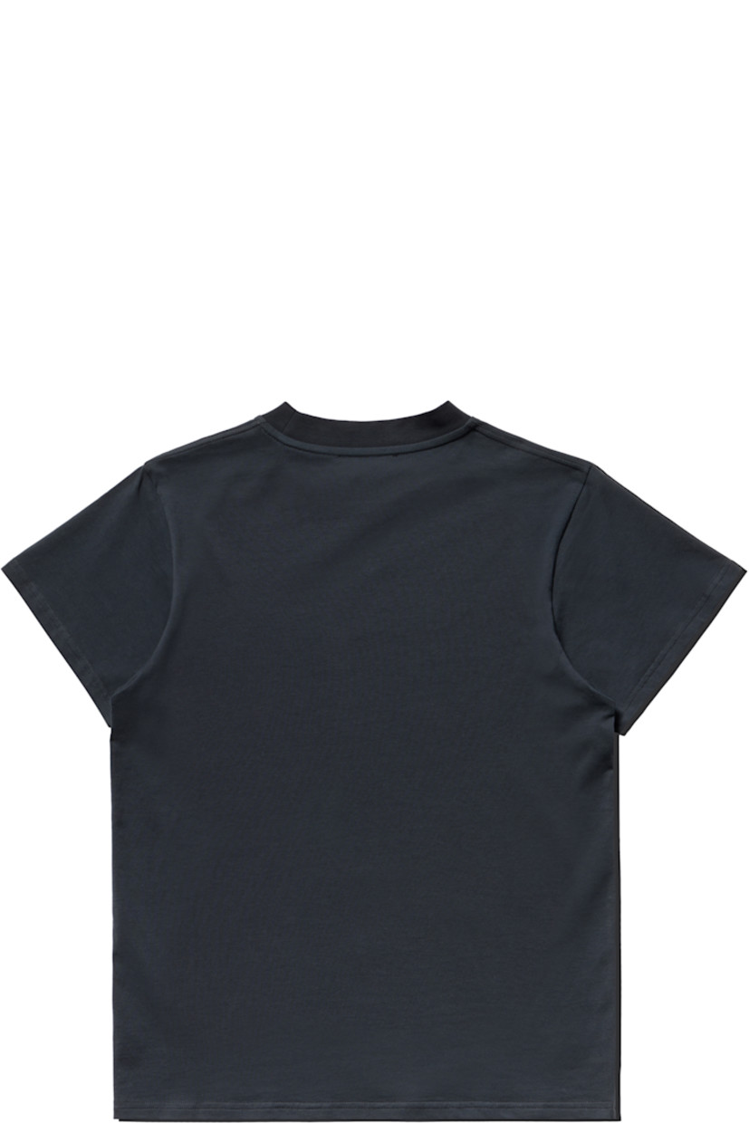 Cotton jersey T-shirt.

· Rib-knit crewneck
· Logos printed at front

Supplier color: Pirate Black