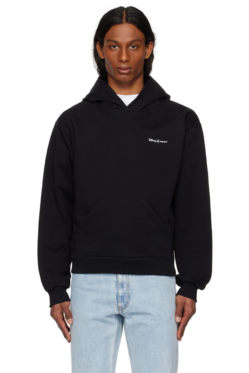 Organic cotton-blend fleece hoodie.

· Logo printed at chest and back
· Rib-knit hem and cuffs
· Dropped shoulders
· Graphic and text printed at back

Part of the Disney capsule.

Supplier color: Black