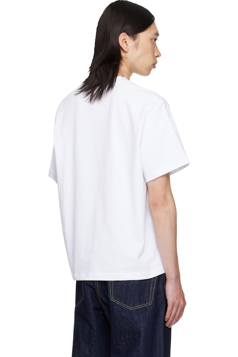 Cotton jersey T-shirt

· Rib-knit crewneck
· Logo printed at chest

Supplier color: White