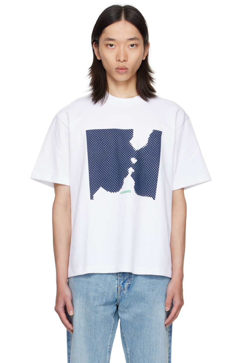Cotton jersey T-shirt

· Rib-knit crewneck
· Graphic and logo printed at front

Supplier color: White