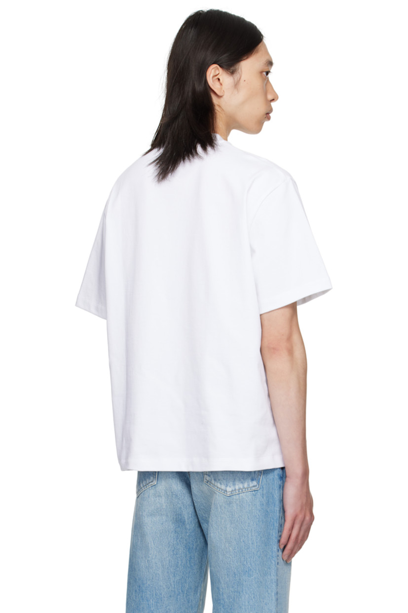 Cotton jersey T-shirt

· Rib-knit crewneck
· Graphic and logo printed at front

Supplier color: White
