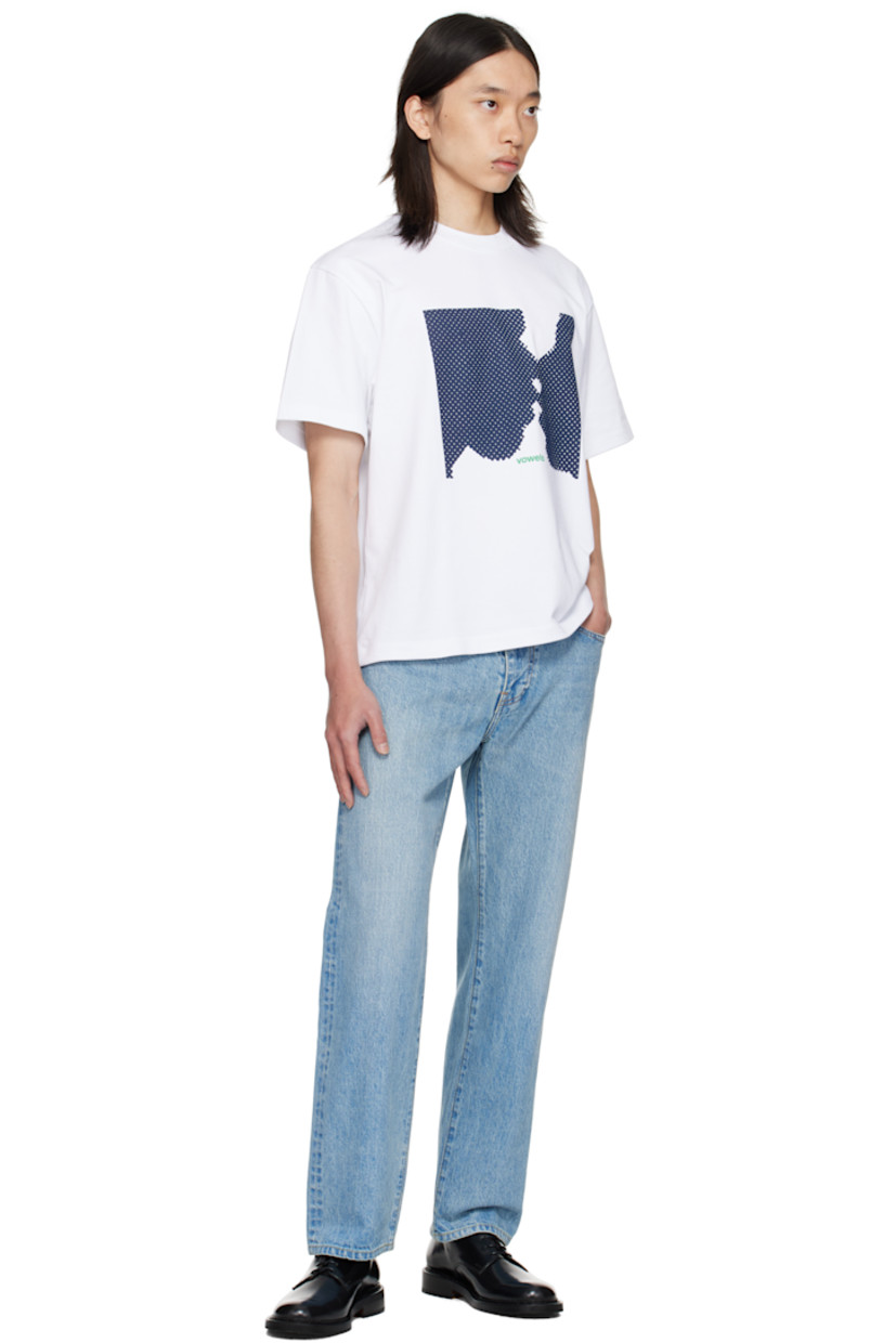Cotton jersey T-shirt

· Rib-knit crewneck
· Graphic and logo printed at front

Supplier color: White