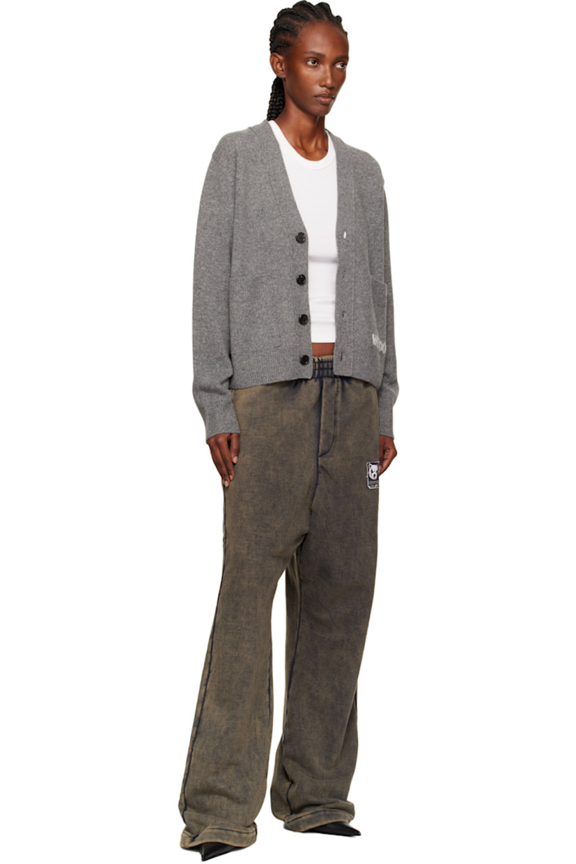 Cotton French terry sweatpants.

· Fading and discoloration throughout
· Concealed drawstring at elasticized waistband
· Three-pocket styling
· Mock fly
· Logo graphic patch at front

Supplier color: Charcoal