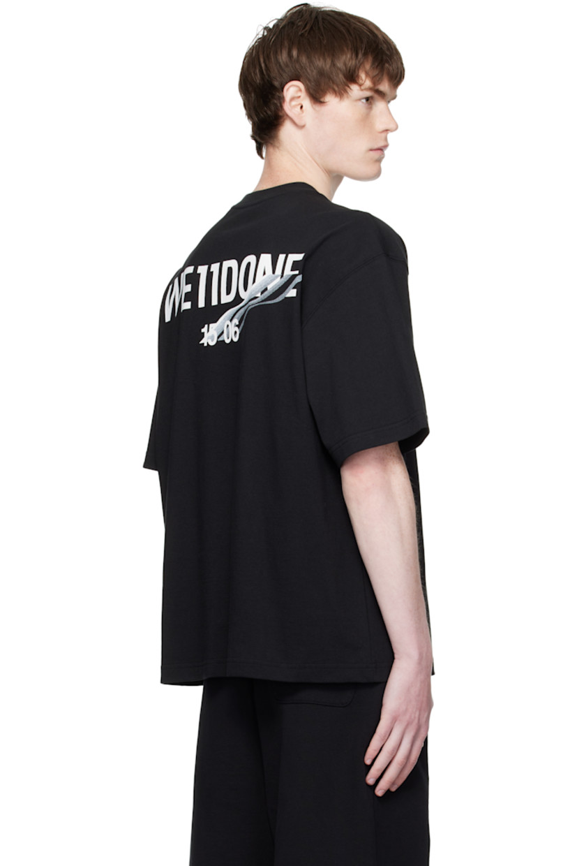 Cotton jersey T-shirt.

· Rib-knit crewneck
· Logo printed at chest and back
· Dropped shoulders

Supplier color: Black