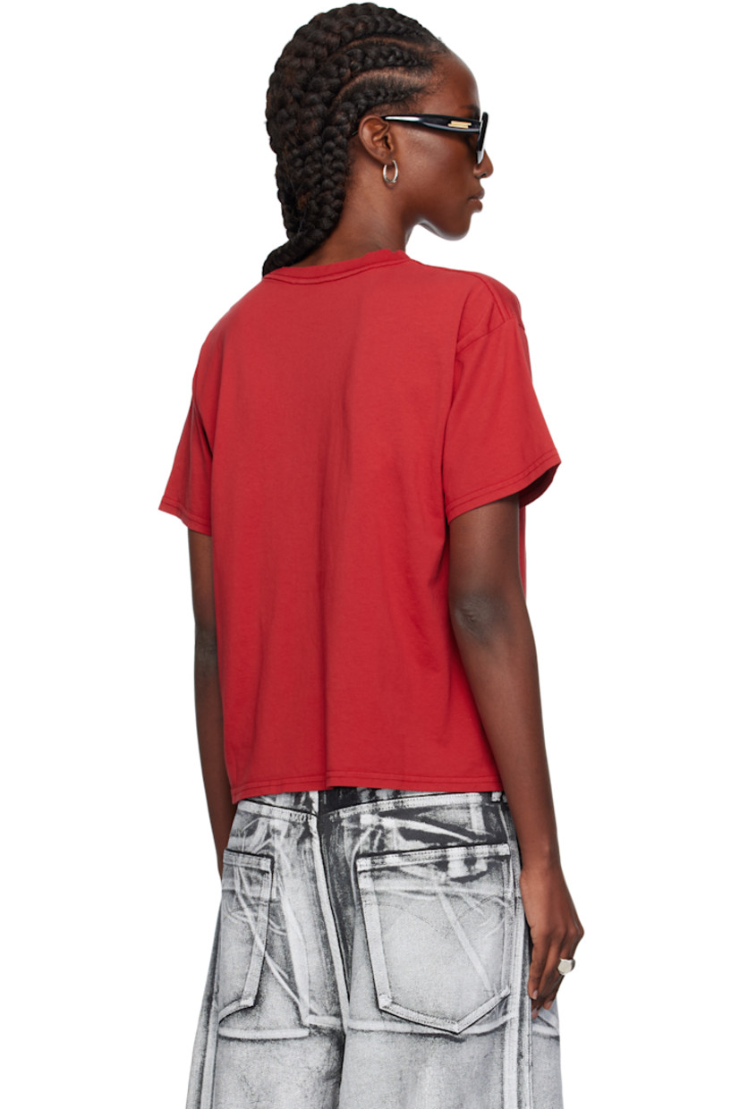 Cotton jersey T-shirt.

· Rib-knit crewneck
· Logo graphic printed at front

Supplier color: Red