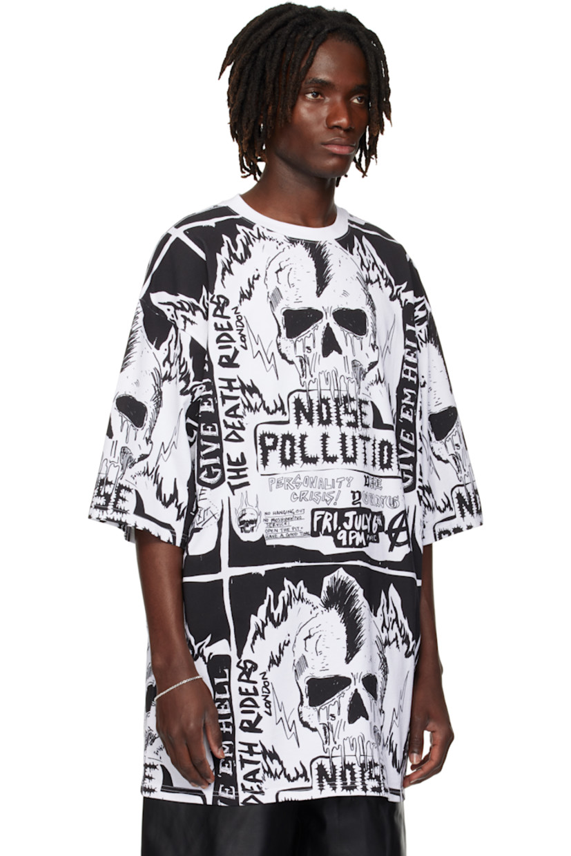 Cotton jersey T-shirt.

· Graphic printed throughout
· Rib-knit crewneck

Supplier color: Gig Flyer/White