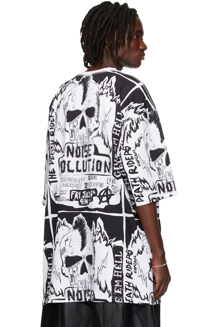 Cotton jersey T-shirt.

· Graphic printed throughout
· Rib-knit crewneck

Supplier color: Gig Flyer/White