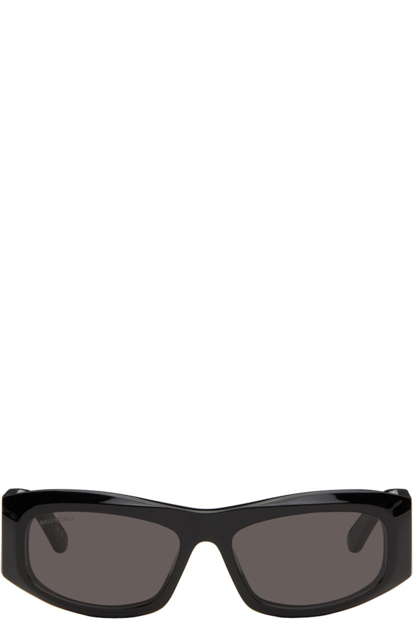 Rectangular Eastman Acetate Renew™-frame sunglasses in black.

· Gray lenses
· 100% UVA/UVB protection, category 3
· Logo etched at lens 
· Integrated nose pads
· Logo printed at temples
· Includes case
· Size: 60.18 145

Supplier color: Black
