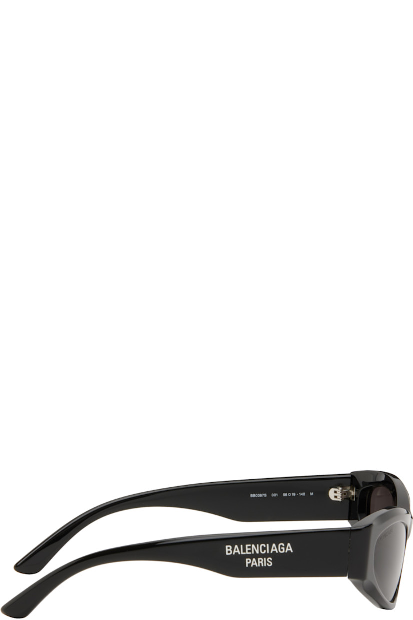 Cat-eye acetate-frame sunglasses in black.

· Gray lenses
· Logo etched at lens 
· Integrated nose pads
· Logo printed at temples
· Includes case
· Size: 58.19 140

Supplier color: Black/Black/Grey
