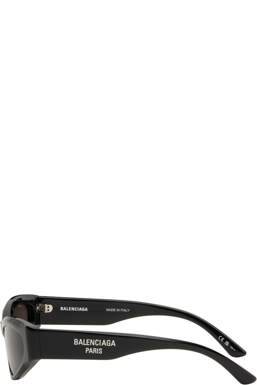 Cat-eye acetate-frame sunglasses in black.

· Gray lenses
· Logo etched at lens 
· Integrated nose pads
· Logo printed at temples
· Includes case
· Size: 58.19 140

Supplier color: Black/Black/Grey