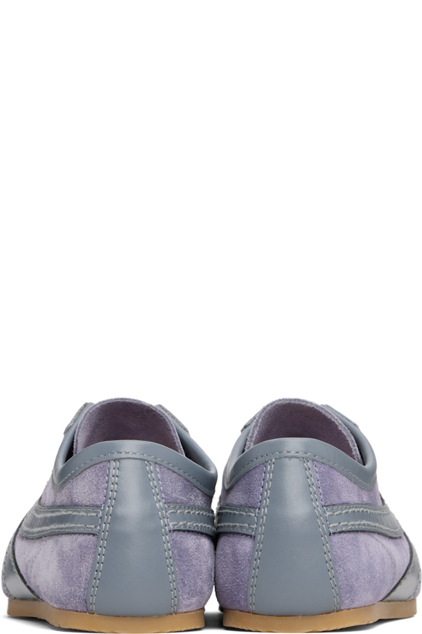 Low-top calfskin suede and buffed calfskin sneakers.

· Serrated edge at vamp
· Lace-up closure
· Logo printed at tongue
· Treaded rubber sole

Supplier color: Mauve