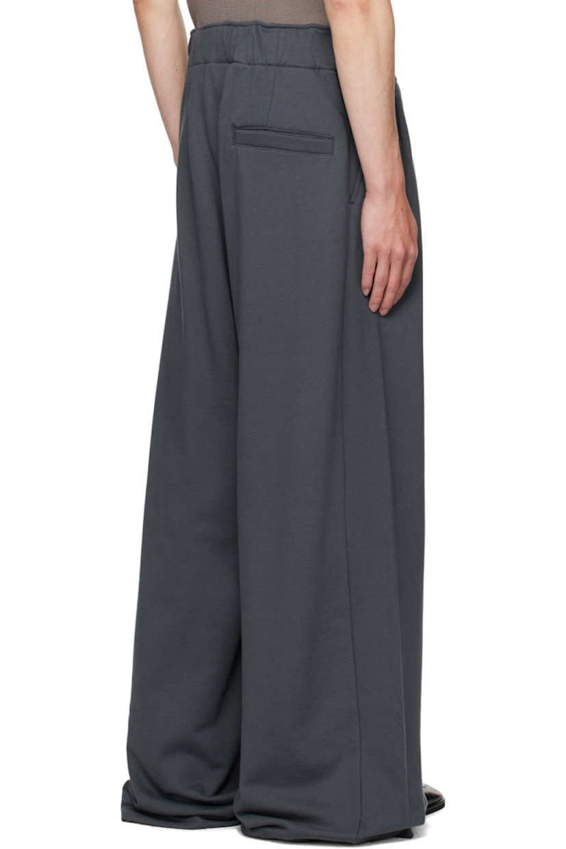 French terry sweatpants.

· Wide-leg
· Concealed drawstring at elasticized waistband
· Three-pocket styling
· Mock fly
· Pleats at waist

Supplier color: Raf