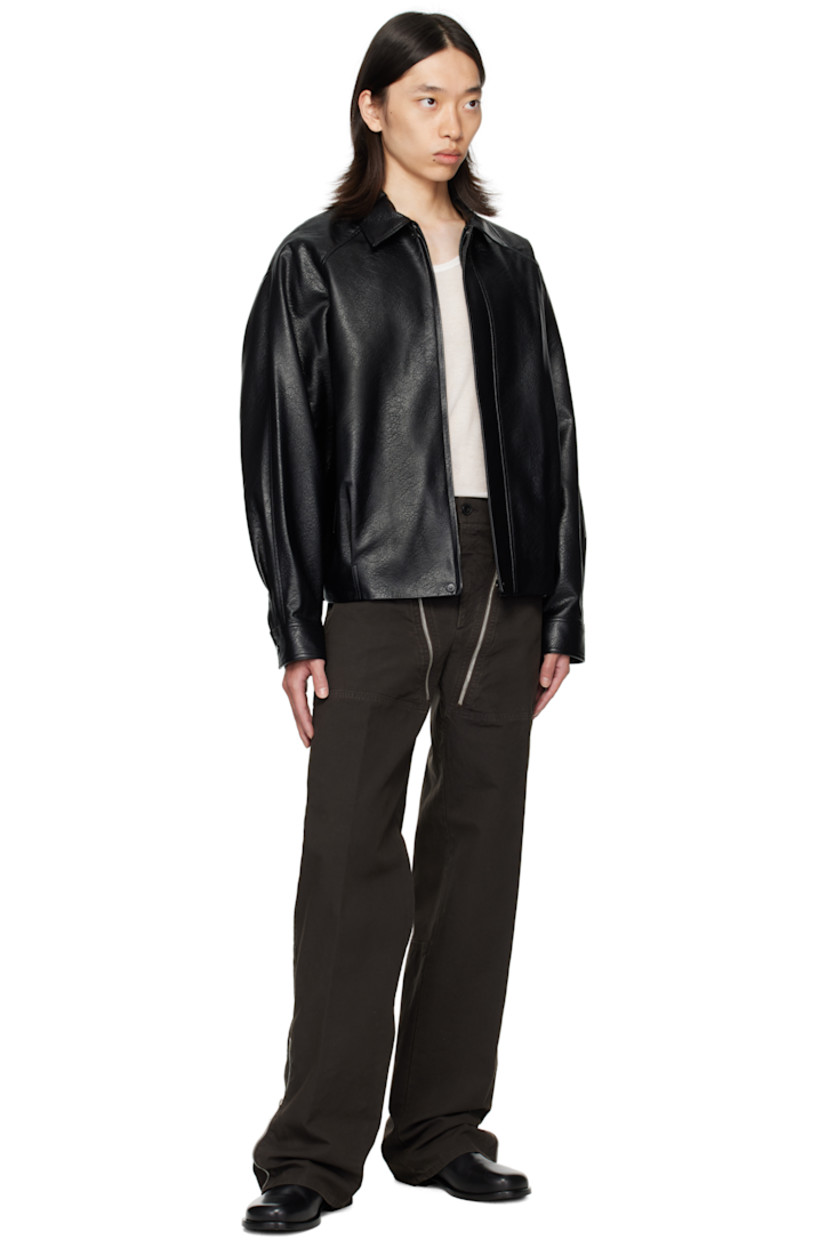 Overdyed cotton twill trousers.

· Belt loops
· Four-pocket styling
· Zip fly
· Pockets with zip gusset at front
· Paneled legs
· Logo-engraved antiqued copper-tone hardware

Supplier color: Brown