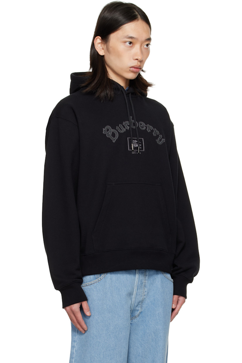 French terry hoodie.

· Drawstring at hood
· Logo and graphic embroidered at front
· Kangaroo pocket
· Rib-knit hem and cuffs
· Dropped shoulders

Supplier color: Black