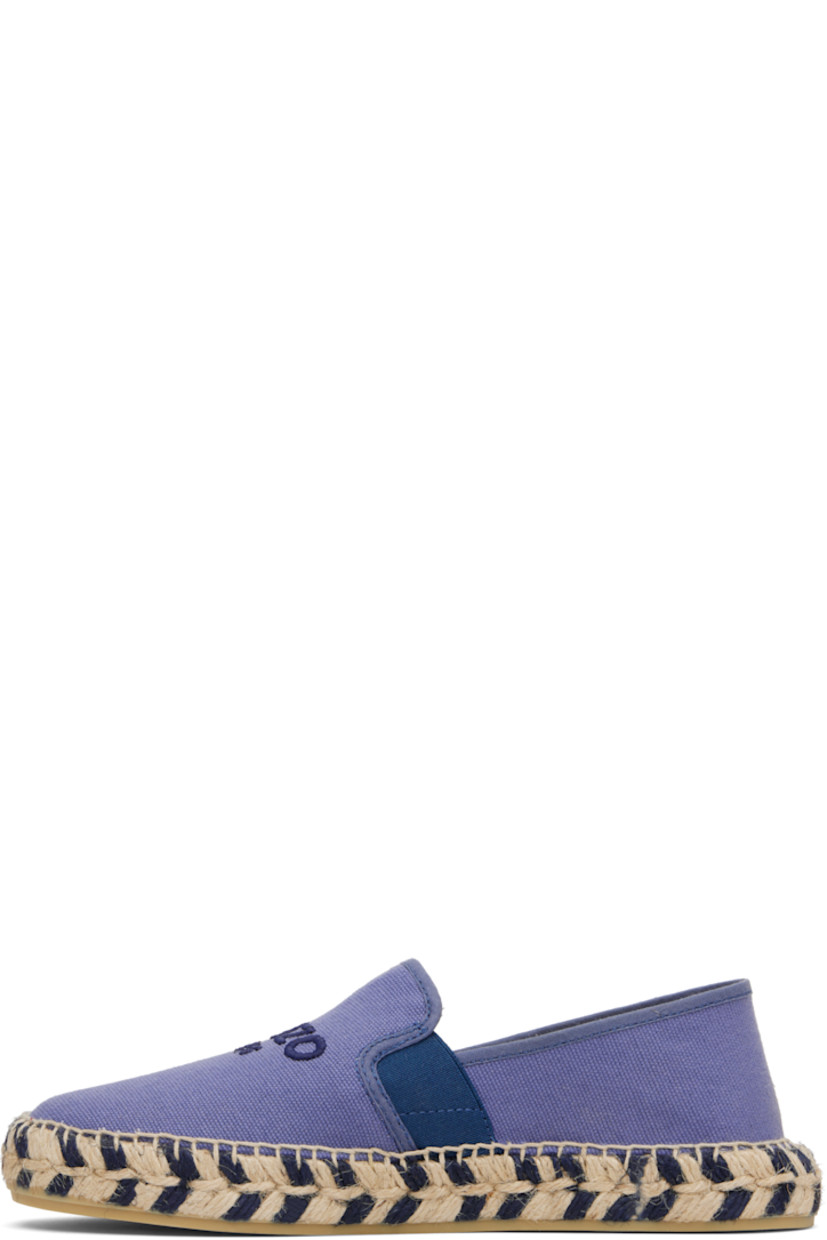 Cotton canvas espadrilles.

· Logo embroidered at vamp
· Collapsible heel counter
· Blanket stitching at welt
· Braided jute midsole
· Treaded rubber sole

Supplier color: Lavender