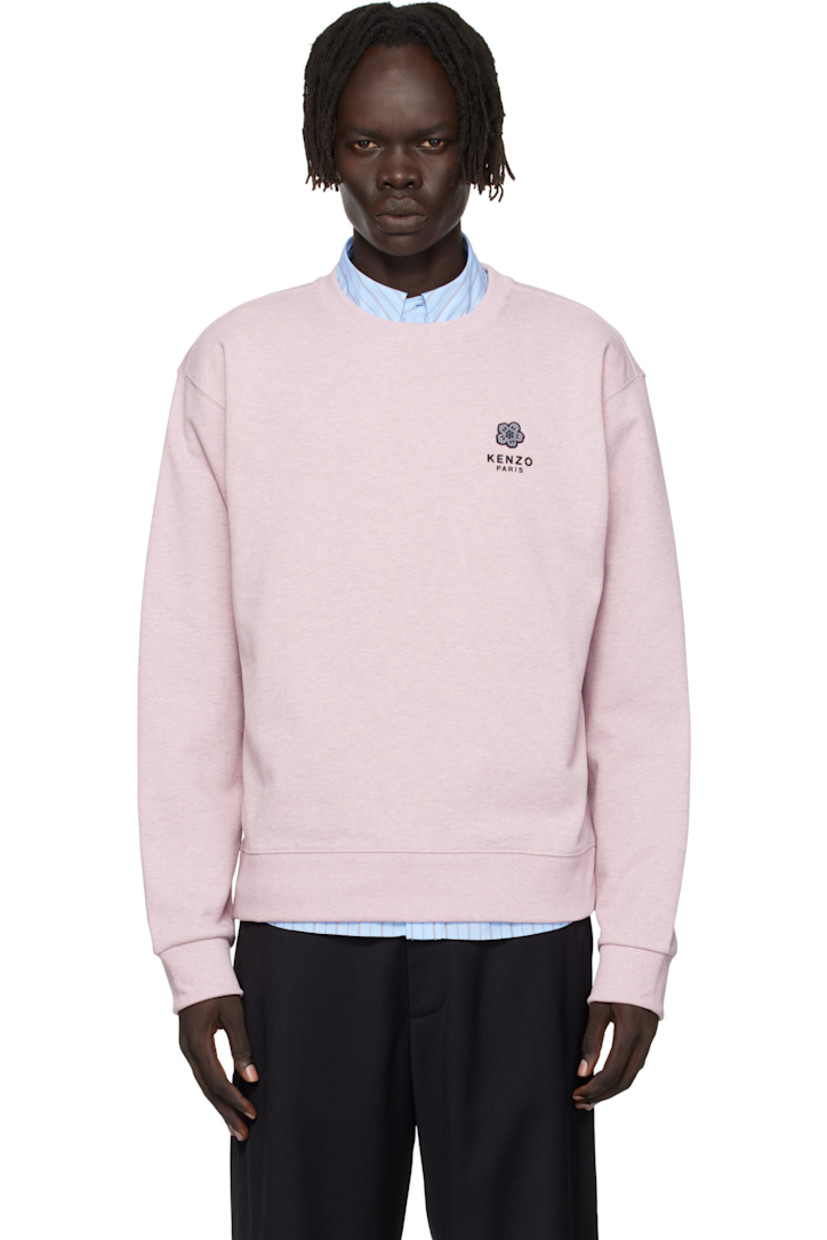 GOTS-certified organic cotton French terry sweatshirt.

· Rib-knit crewneck, hem, and cuffs 
· Embroidered logo patch at chest
· Logo embroidered at chest and back

Supplier color: Rose