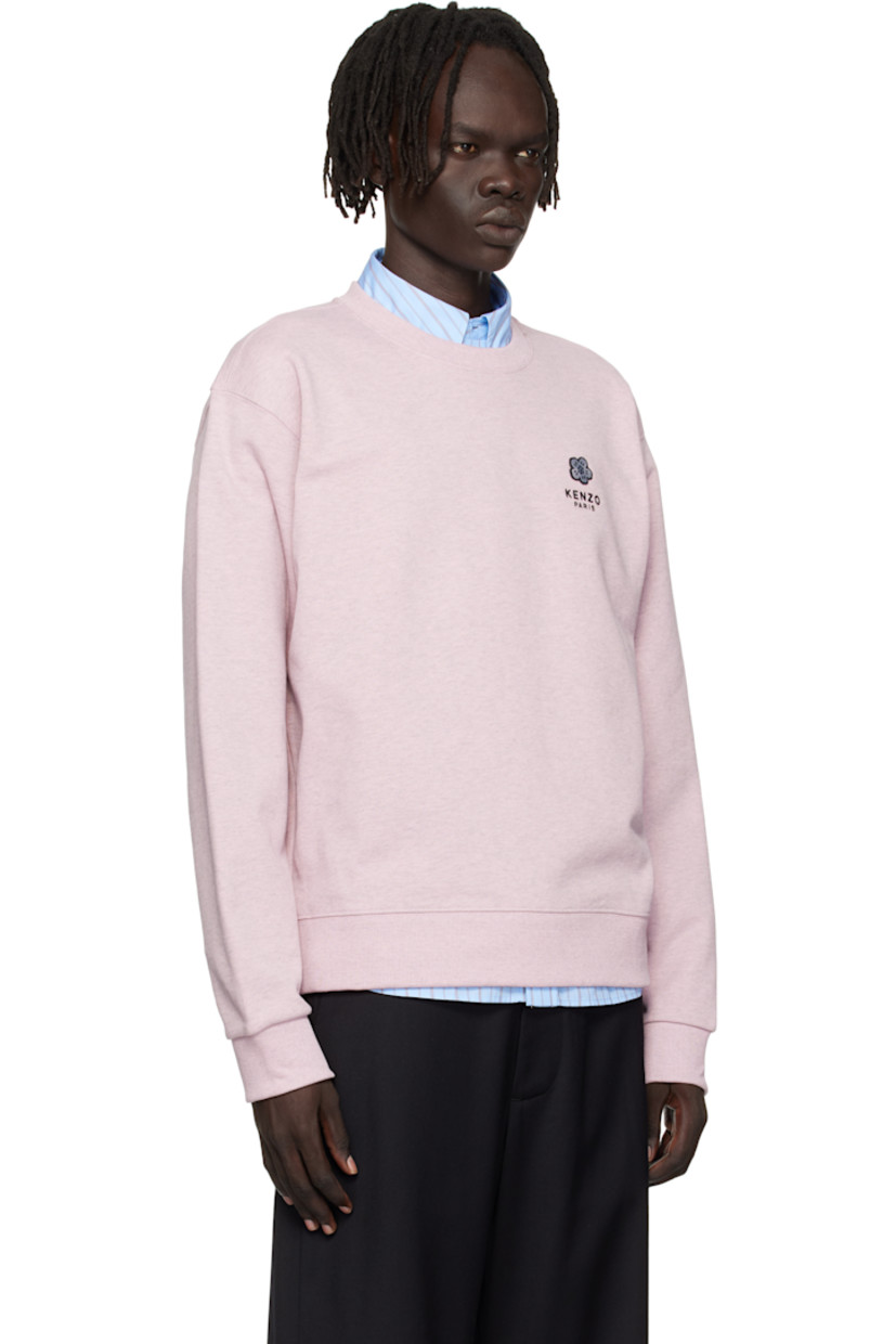 GOTS-certified organic cotton French terry sweatshirt.

· Rib-knit crewneck, hem, and cuffs 
· Embroidered logo patch at chest
· Logo embroidered at chest and back

Supplier color: Rose