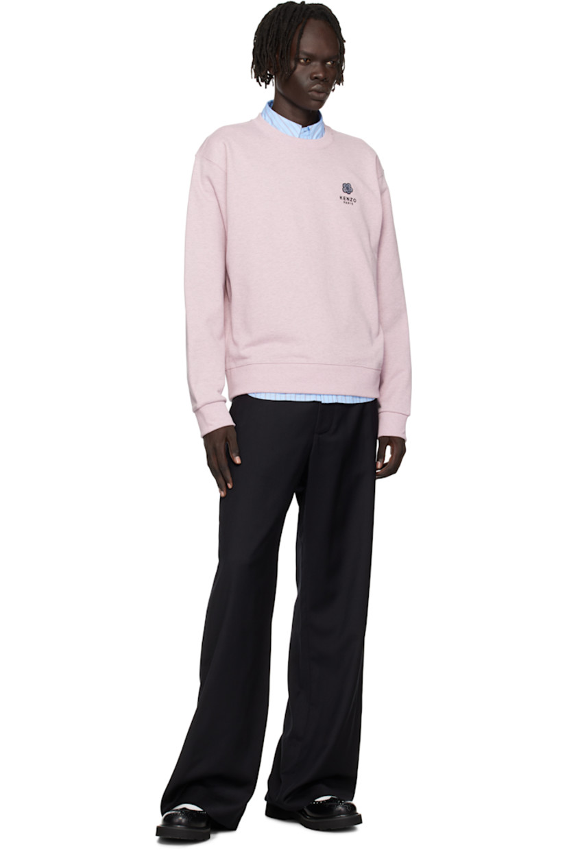 GOTS-certified organic cotton French terry sweatshirt.

· Rib-knit crewneck, hem, and cuffs 
· Embroidered logo patch at chest
· Logo embroidered at chest and back

Supplier color: Rose