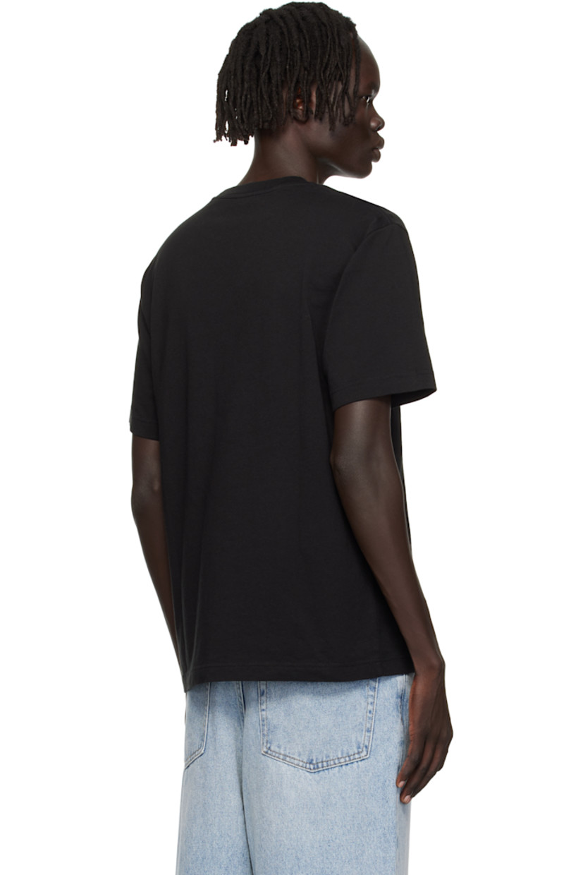 GOTS-certified organic cotton jersey T-shirt.

· Rib-knit crewneck
· Text and logo printed at front

Supplier color: Black