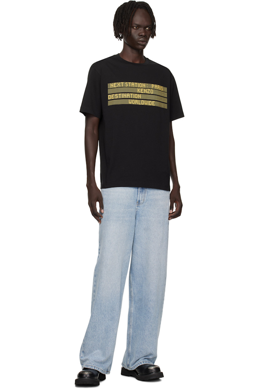 GOTS-certified organic cotton jersey T-shirt.

· Rib-knit crewneck
· Text and logo printed at front

Supplier color: Black
