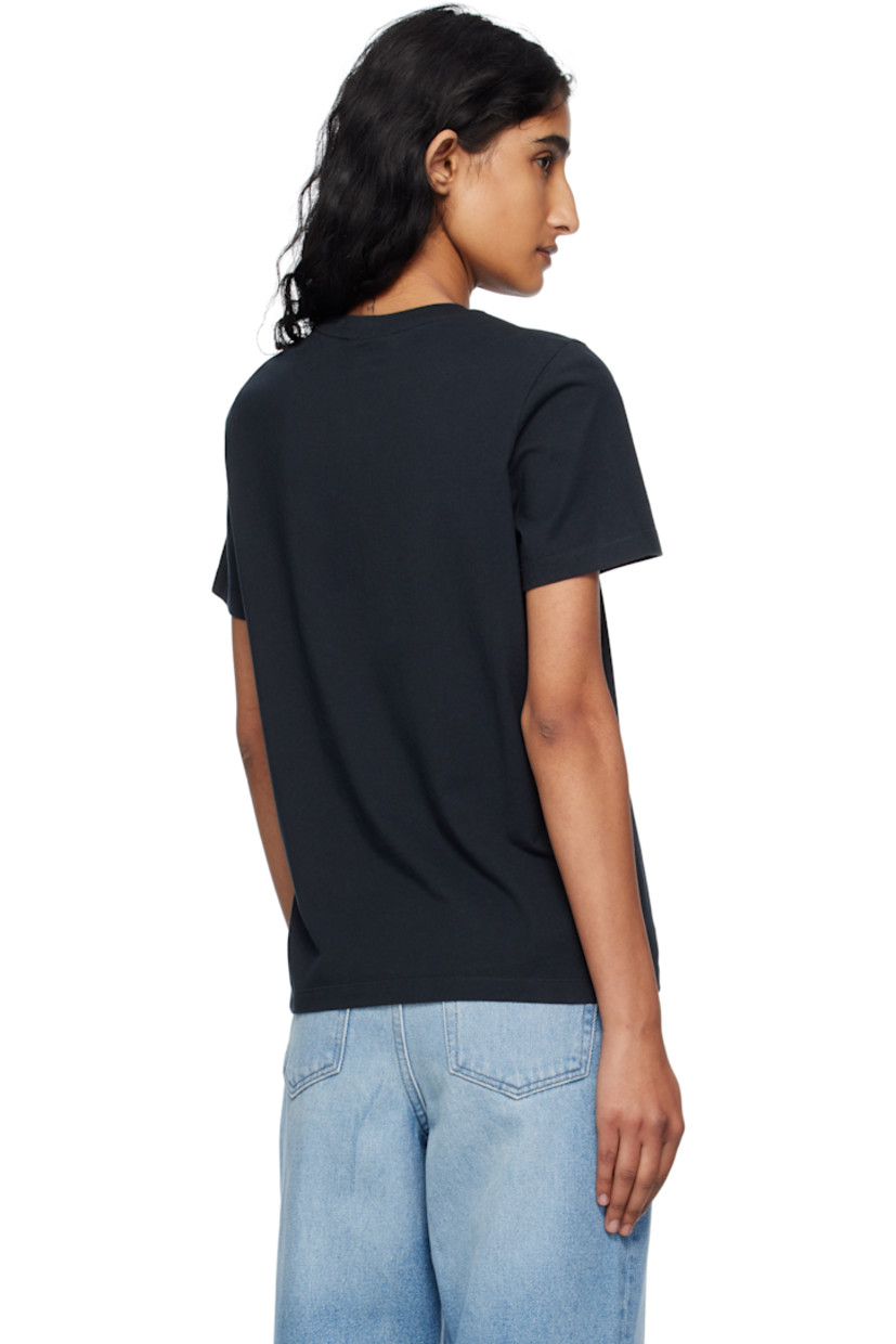 Cotton jersey T-shirt.

· Fading throughout 
· Rib-knit crewneck
· Embroidered logo patches at chest

Supplier color: Anthracite