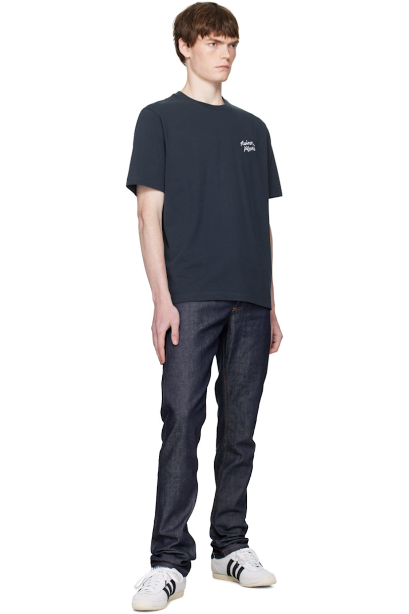 Cotton jersey T-shirt.

· Rib-knit crewneck
· Logo embroidered at chest 

Supplier color: Black/White