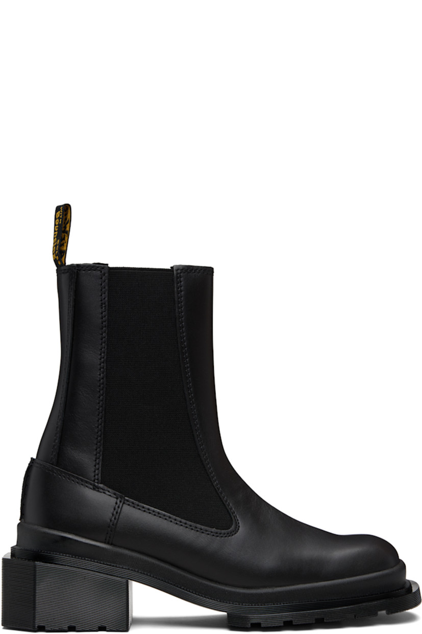 Ankle-high buffed leather Chelsea boots.

· Elasticized gusset at sides
· Pull-loop at heel collar
· Treaded Air Cushion rubber sole
· Heel: H1.75"

Supplier color: Black Wanama