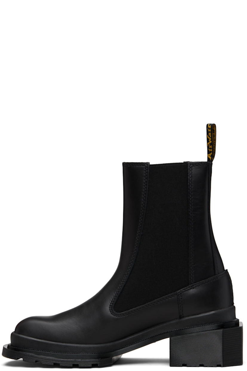 Ankle-high buffed leather Chelsea boots.

· Elasticized gusset at sides
· Pull-loop at heel collar
· Treaded Air Cushion rubber sole
· Heel: H1.75"

Supplier color: Black Wanama