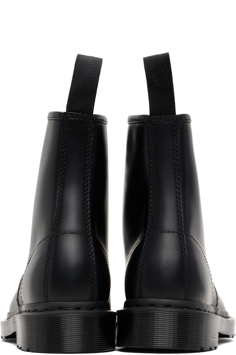 Ankle-high buffed leather boots.

· Lace-up closure
· Jacquard logo-woven pull-loop at heel collar
· Textile lining
· Topstitching at heat-sealed Goodyear welt
· Treaded Air Cushion rubber sole

Supplier color: Black smooth