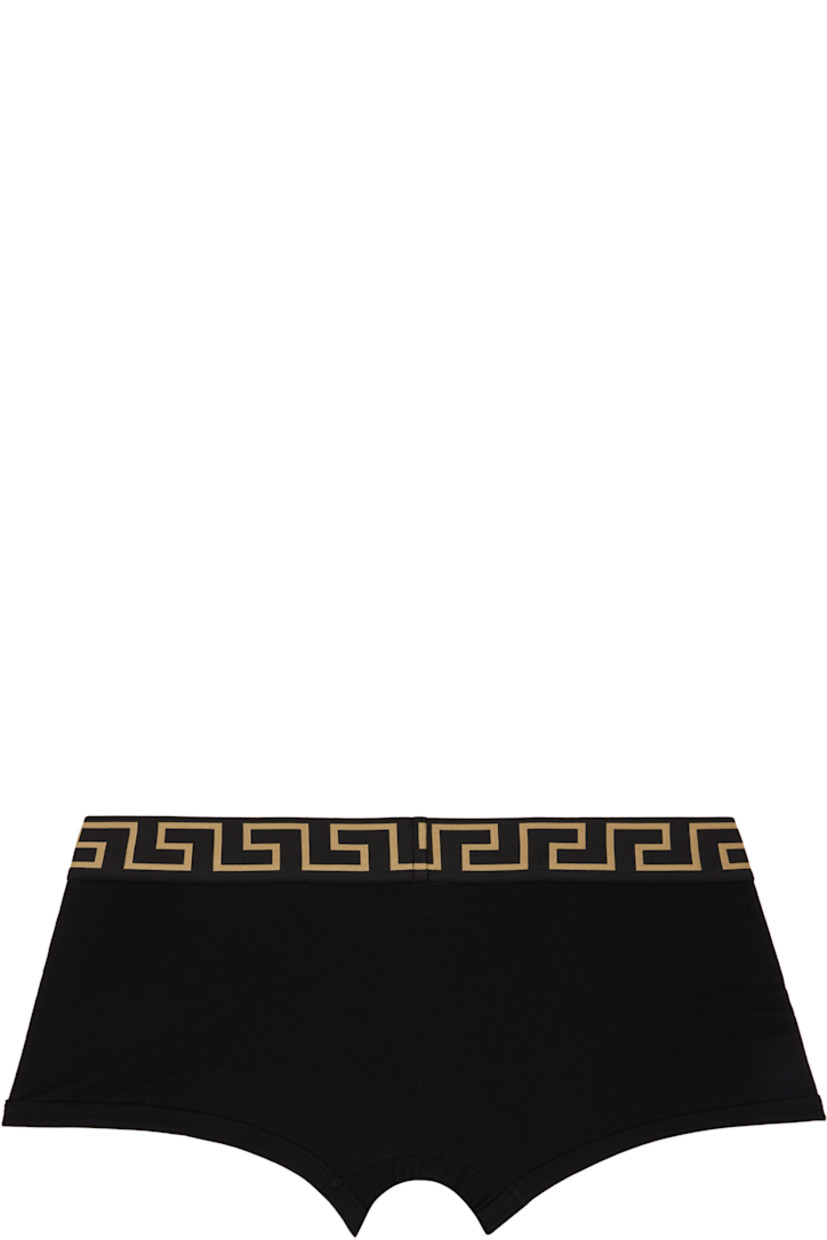 Pack of three stretch cotton jersey boxer briefs. Logo-patterned elasticized waistband.

Supplier color: Black