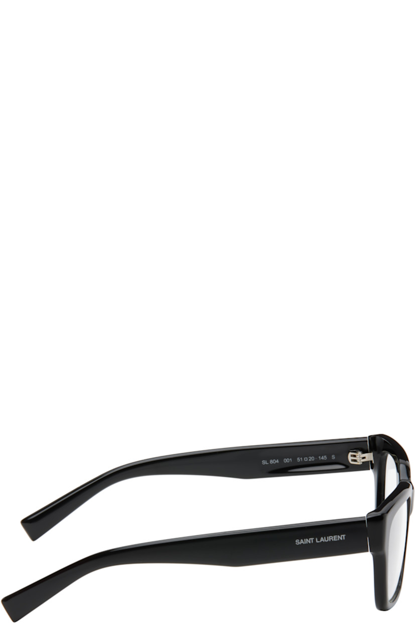 Square acetate-frame optical glasses in black.

· Integrated nose pads
· Logo stamp at temples
· Includes case
· Size: 51.20 145

Supplier color: Black