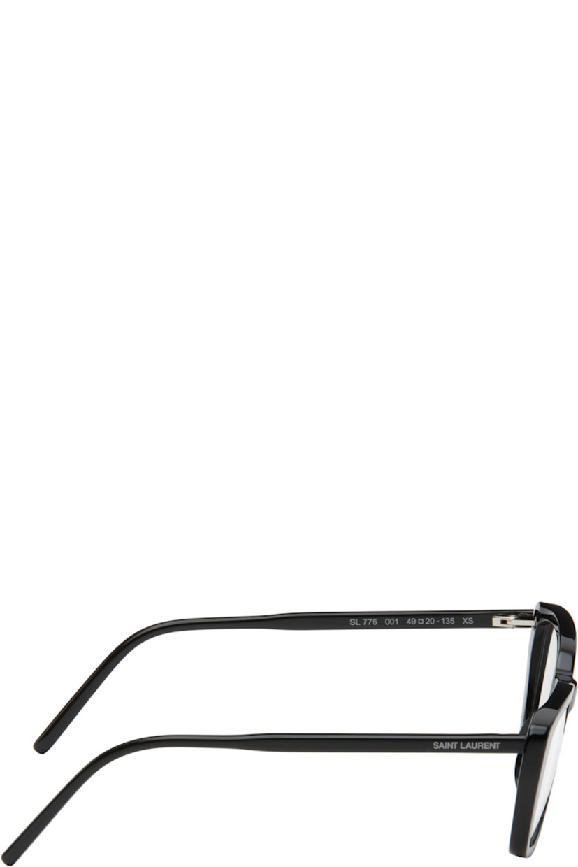 Rectangular acetate-frame optical glasses in black.

· Integrated nose pads
· Logo stamp at temples
· Includes case
· Size: 49.20 135

Supplier color: Black