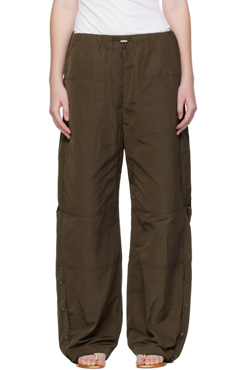 Taffeta trousers. 

· Cord-lock drawstring at elasticized waistband
· Four-pocket styling
· Press-stud vent at cuffs
· Tucks at outseams

Part of the Elemental 06 collection.

Supplier color: Seaweed