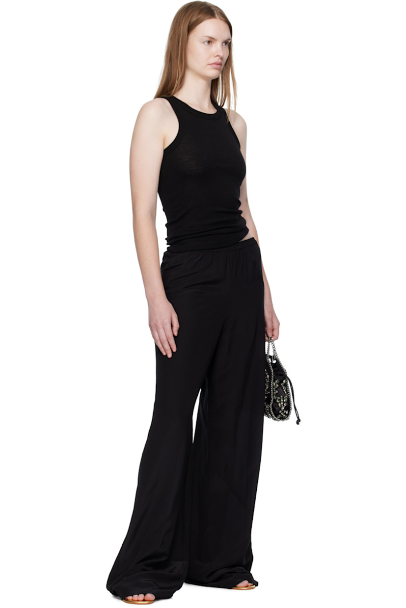 Silk crêpe lounge pants.

· Bias-cut 
· Elasticized waistband

Part of the Elemental 06 collection.

Supplier color: Black