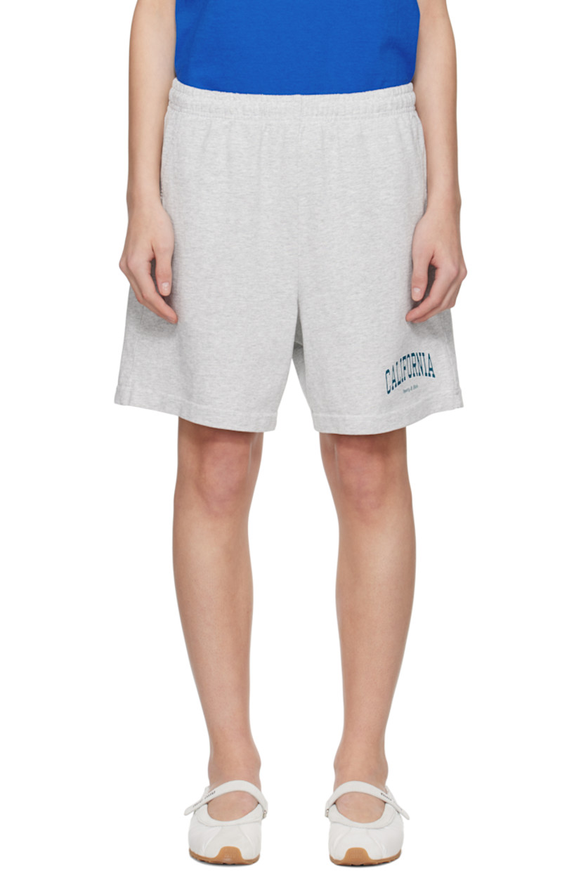 Heavyweight 9 oz cotton-blend jersey shorts.

· Pre-shrunk and garment-dyed
· Concealed drawstring at elasticized waistband
· Three-pocket styling
· Text and logo printed at cuff

Supplier color: Heather gray/Alpine