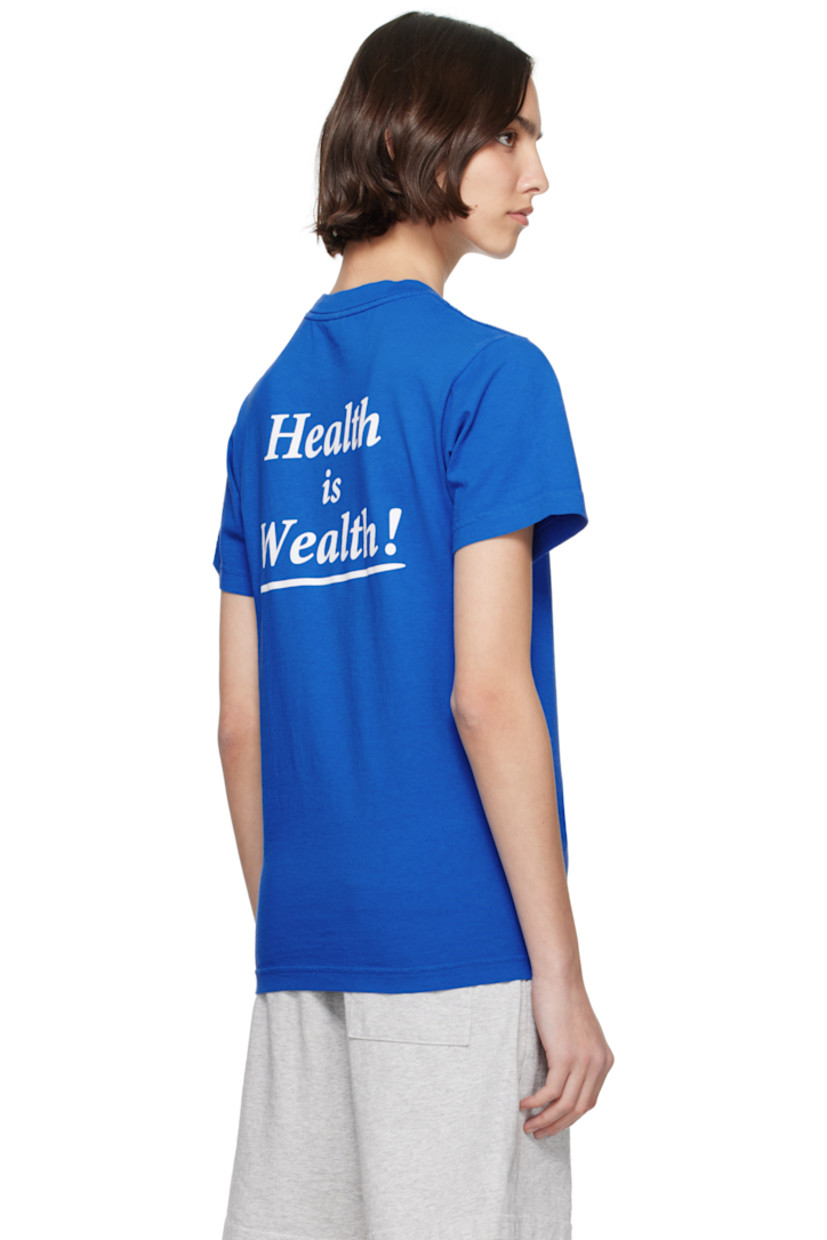 Garment-dyed 6.5 oz cotton jersey T-shirt.

· Pre-shrunk
· Rib-knit crewneck
· Logo printed at chest
· Text printed at back

Supplier color: Team blue/White