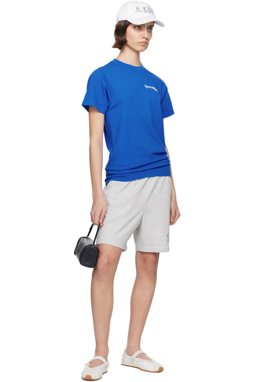Garment-dyed 6.5 oz cotton jersey T-shirt.

· Pre-shrunk
· Rib-knit crewneck
· Logo printed at chest
· Text printed at back

Supplier color: Team blue/White
