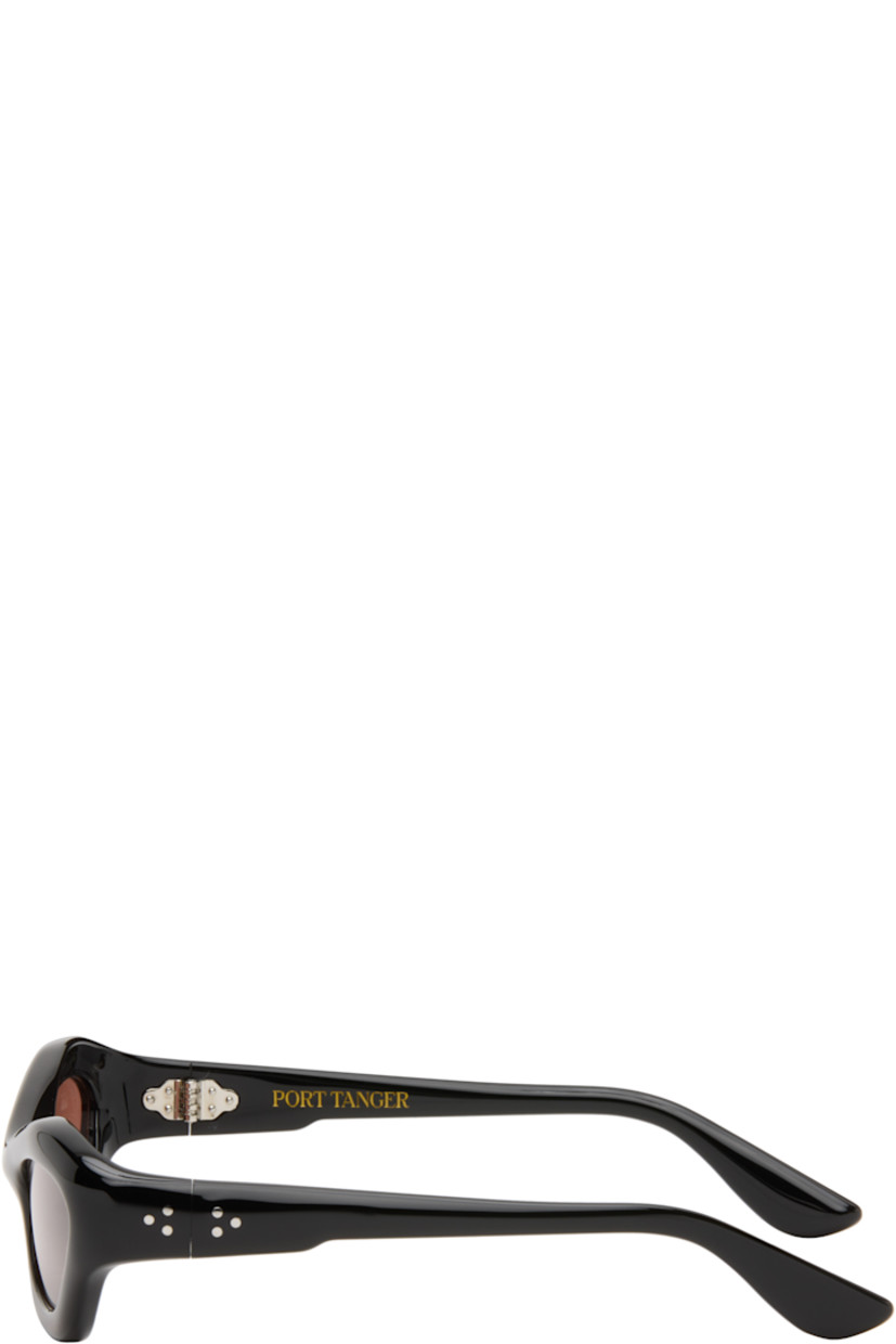 Handcrafted cat-eye cellulose acetate-frame sunglasses.

· Orange lenses
· 100% UVA/UVB protection
· Integrated nose pads
· Signature rivets at temples
· Includes pouch
· Size: 57.20 137

Part of the Bast collection.

Supplier color: Black/Tobacco