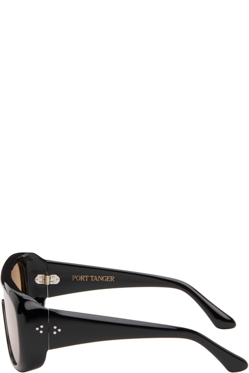 Handcrafted aviator-style acetate-frame sunglasses in black. 

· Orange lens
· 100% UVA/UVB protection 
· Integrated nose pads
· Rivets at temples
· Includes pouch
· Size: 52.22 135

Part of the exclusive SSENSE HEAT capsule.

Supplier color: Black/Yellow