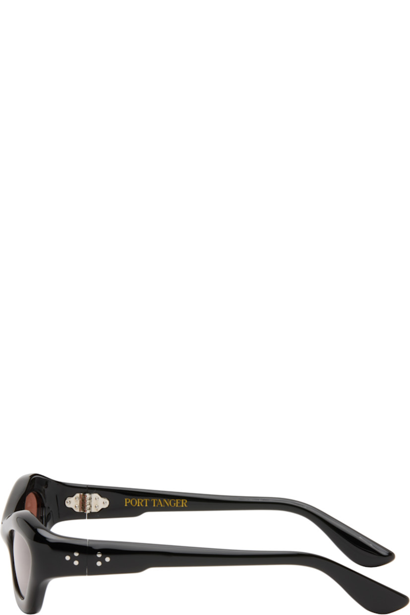 Handcrafted cat-eye cellulose acetate-frame sunglasses.

· Orange lenses
· 100% UVA/UVB protection
· Integrated nose pads
· Signature rivets at temples
· Includes pouch
· Size: 57.20 137

Part of the Bast collection.

Supplier color: Black/Tobacco