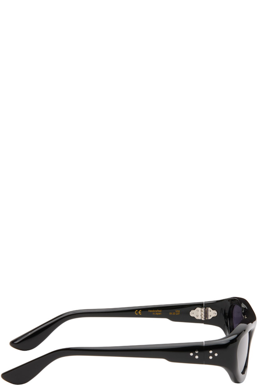 Handcrafted oval cellulose acetate-frame sunglasses.

· Black lenses
· 100% UVA/UVB protection
· Integrated nose pads
· Signature rivets at temples
· Includes pouch
· Size: 59.20 137

Part of the Bast collection.

Supplier color: Black/Black