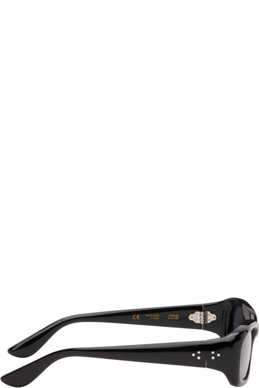 Handcrafted rectangular cellulose acetate-frame sunglasses.

· Black lenses
· 100% UVA/UVB protection
· Integrated nose pads
· Signature rivets at temples
· Includes pouch
· Size: 54.22 137

Part of the Icon collection.

Supplier color: Black/Black