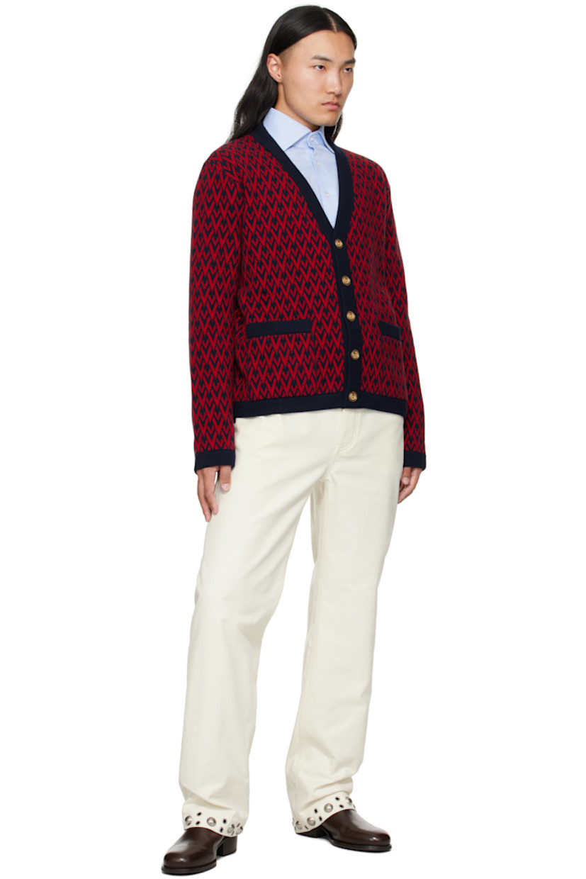 Pilled non-stretch denim trousers.

· Belt loops
· Five-pocket styling
· Button fly 
· Studs at front and cuffs
· Calfskin logo patch at back waistband 
· Silver-tone hardware

Supplier color: Latte