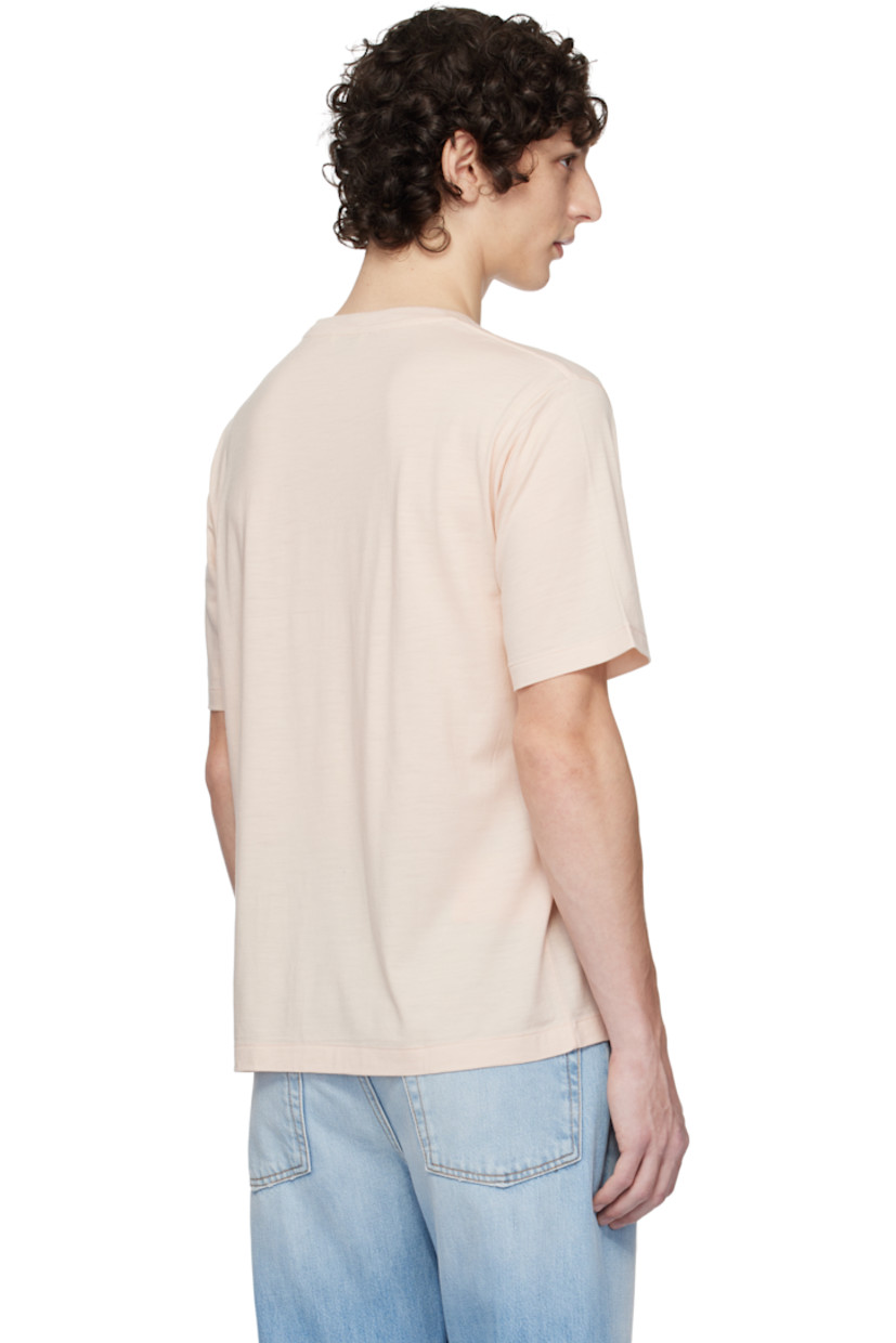 Wool jersey T-shirt. Rib-knit crewneck.
 
Supplier color: Light pink