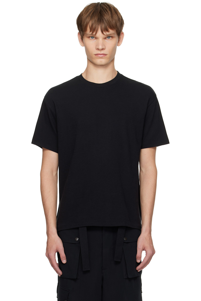 Lightweight extra-long staple cotton jersey T-shirt. Rib-knit crewneck.

Supplier color: Black