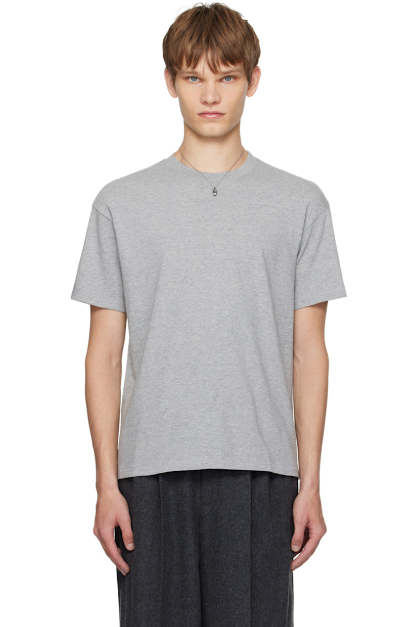 Lightweight extra-long staple cotton jersey T-shirt. Rib-knit crewneck.

Supplier color: Top gray