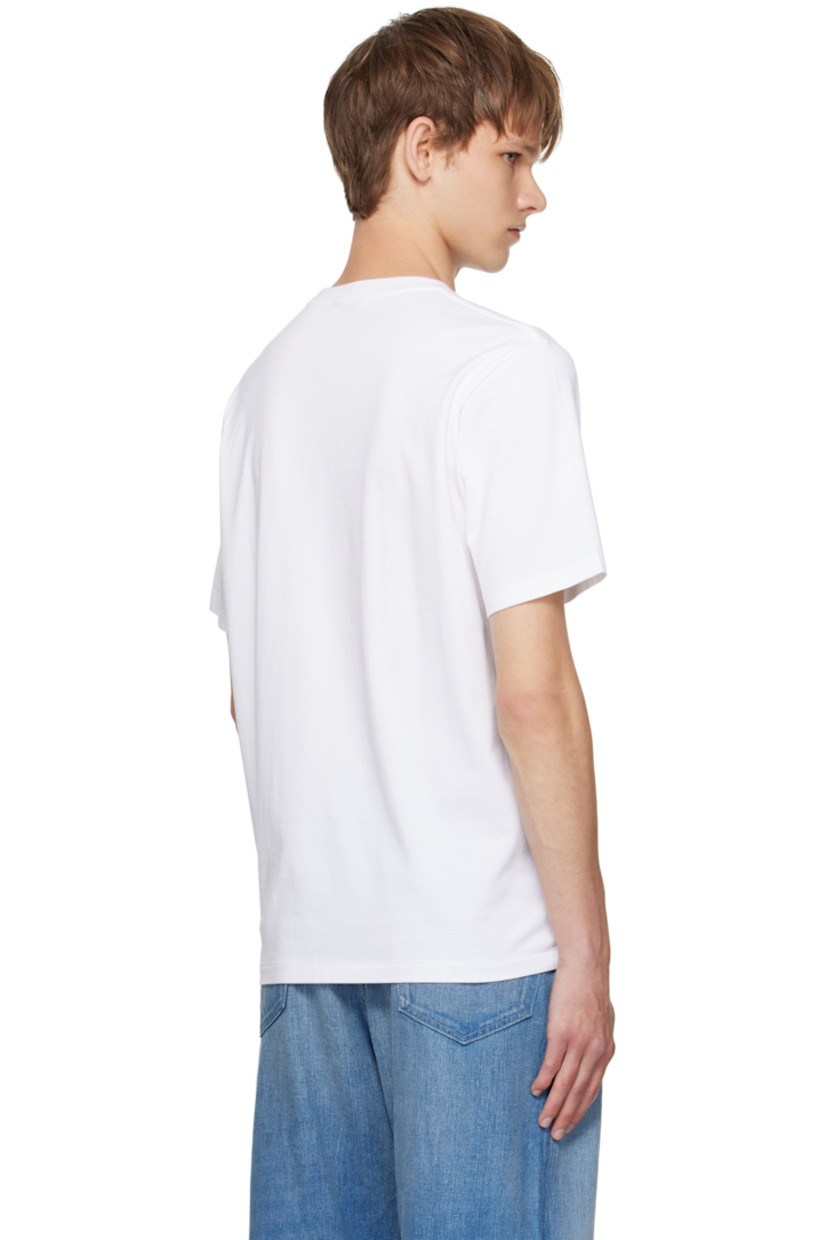 Extra-long staple pima cotton jersey T-shirt. Rib-knit crewneck.

Supplier color: White